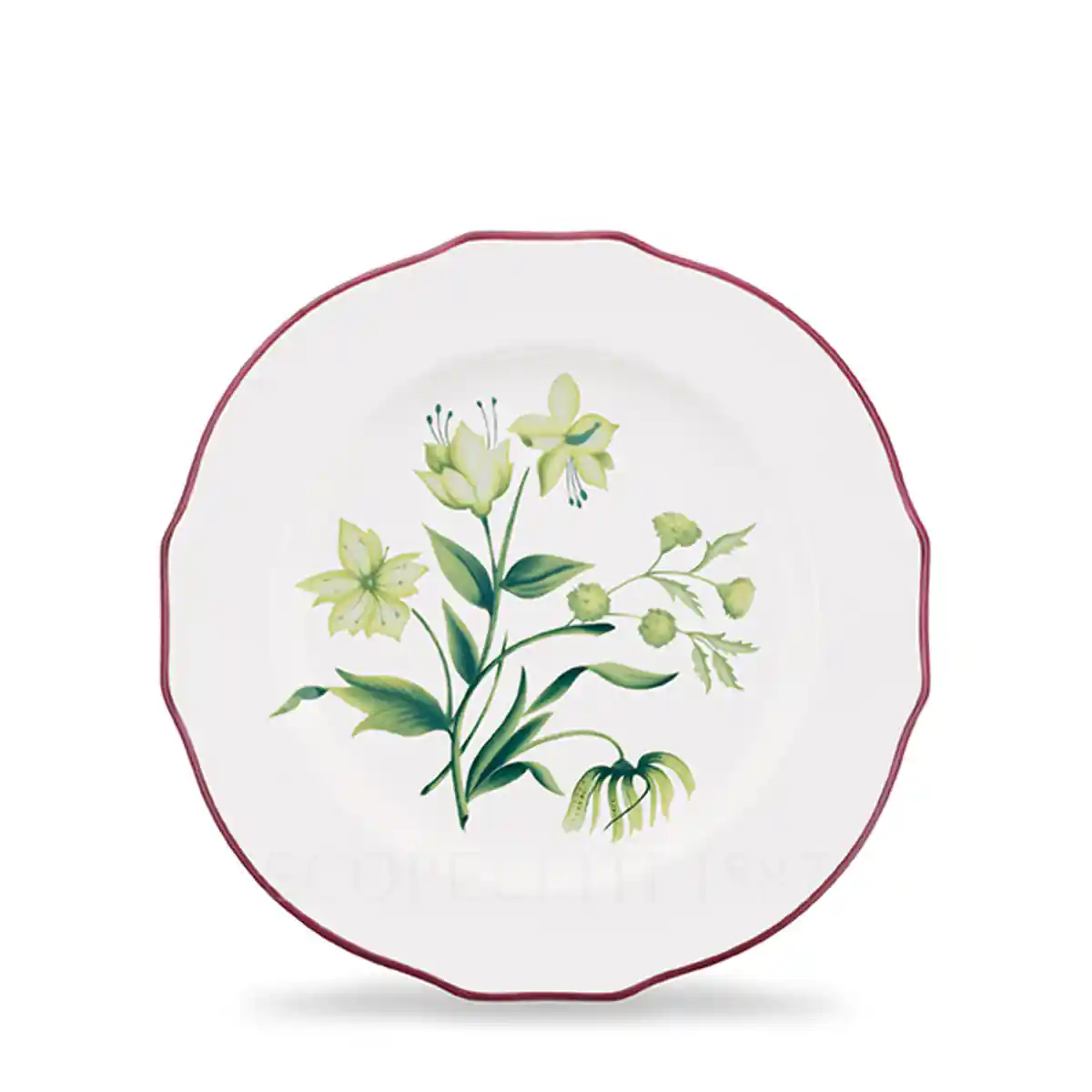 ginori 1735 florenza acanto green dessert plate