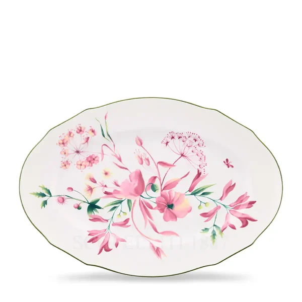ginori 1735 florenza mauve pink oval platter
