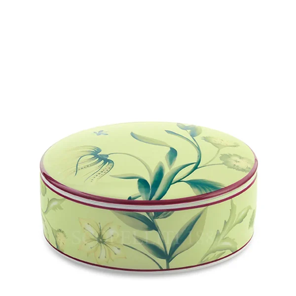 ginori 1735 florenza acanto green round box