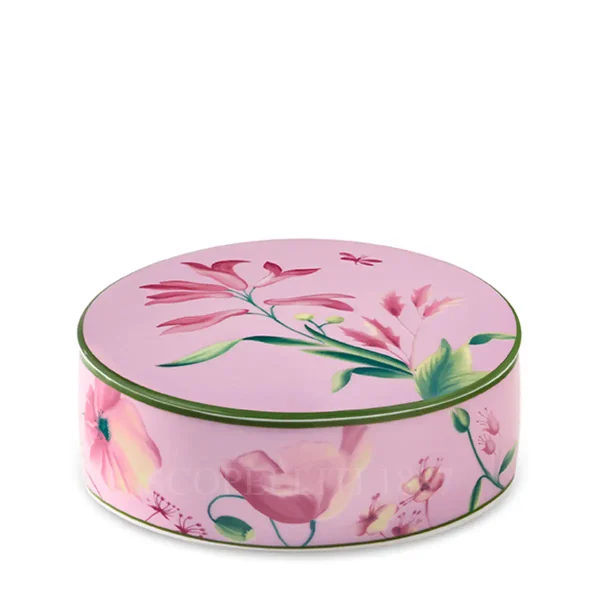 ginori 1735 florenza mauve pink round box
