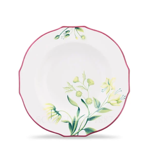ginori 1735 florenza acanto green soup plate