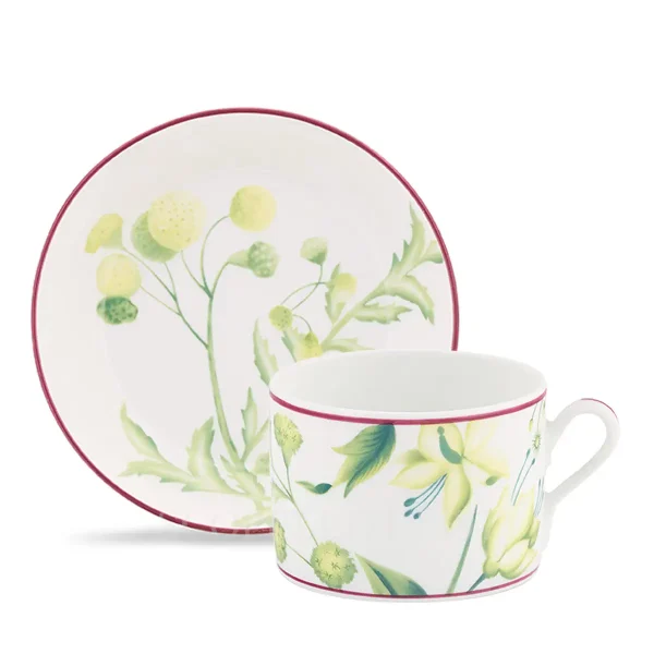 ginori 1735 florenza acanto green tea cup & saucer