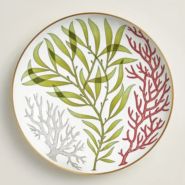 hermès natures marines large deep round platter