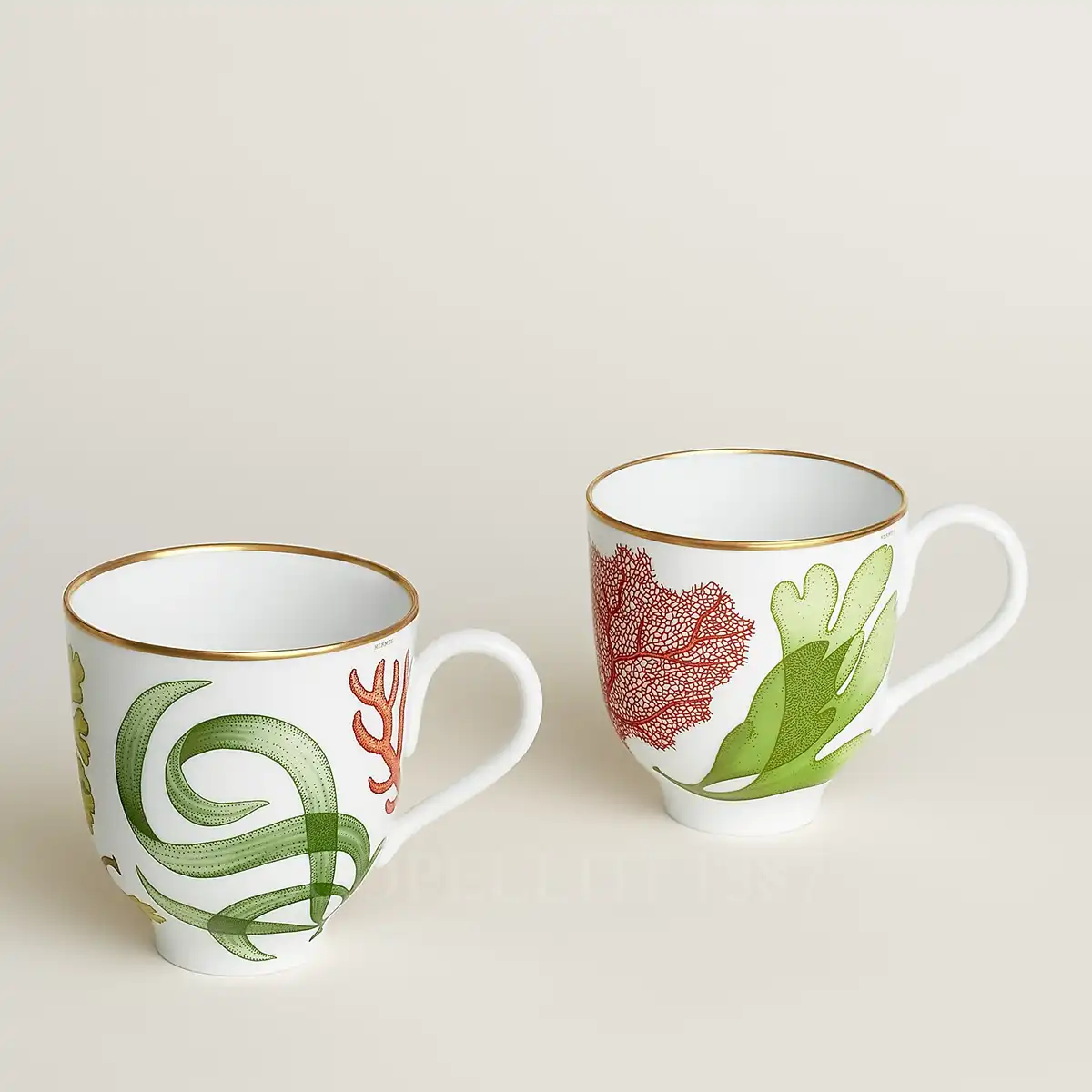 hermès natures marines set of 2 mugs