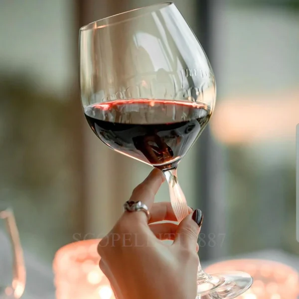 lalique 100 points burgundy glass photo