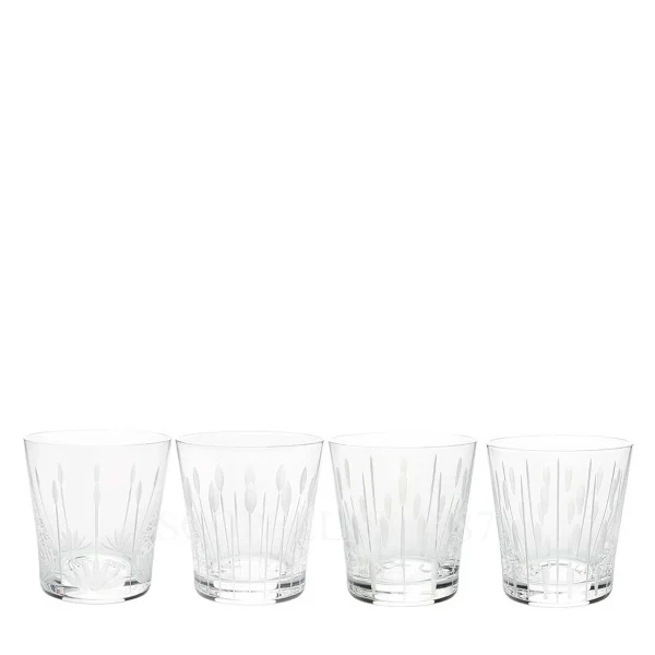 lalique lotus tumblers set of 4