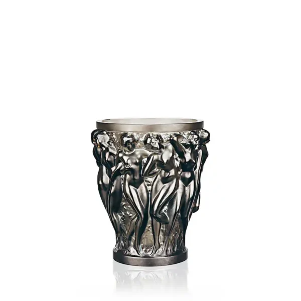 lalique bacchantes vase bronze small