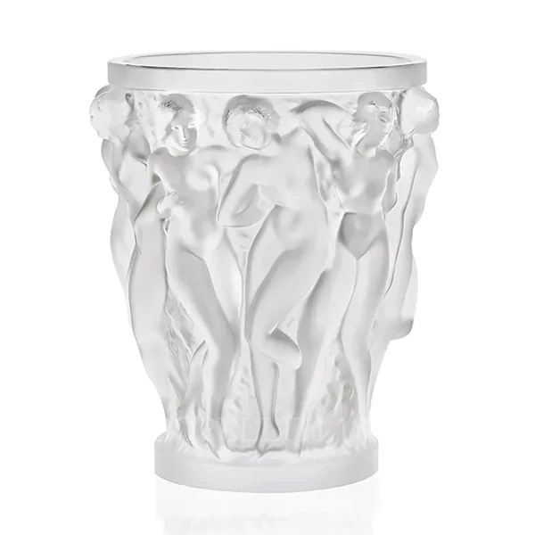 lalique bacchantes vase clear extra large