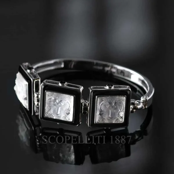 lalique bracelet crystal black arethuse