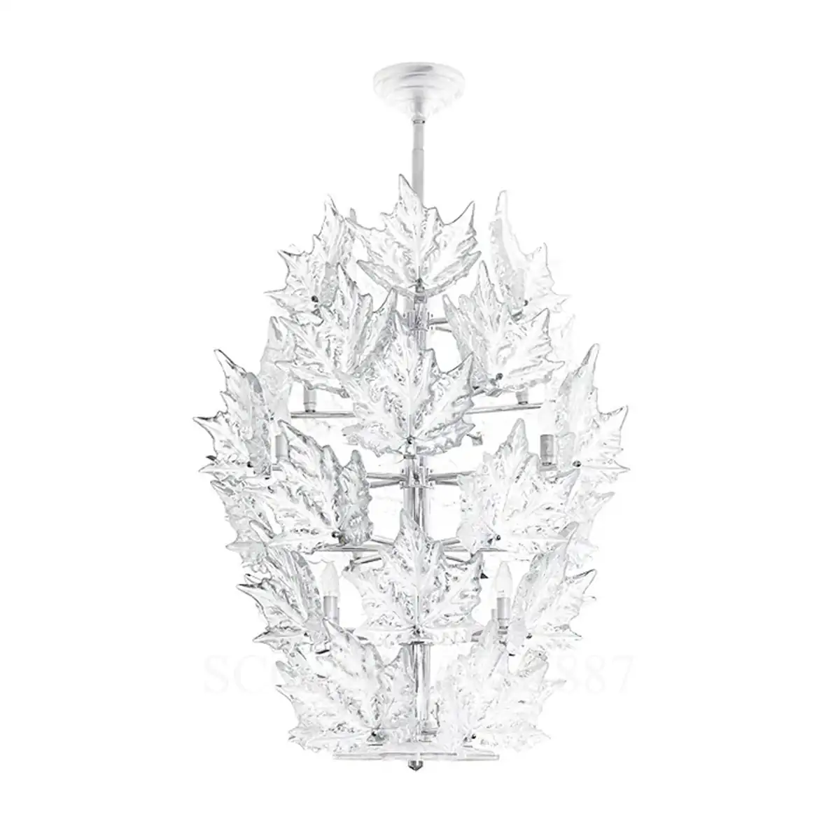 lalique champs-elysees chandelier 6 rings