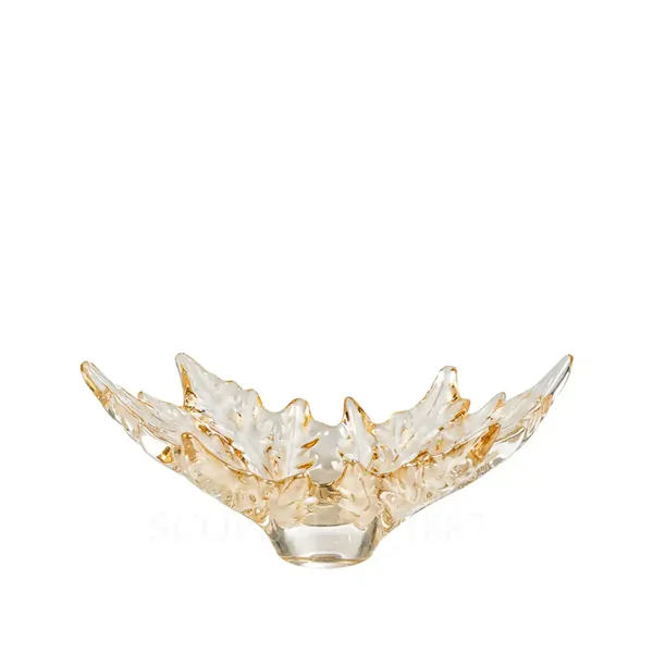 lalique champs-elysees bowl gold luster small