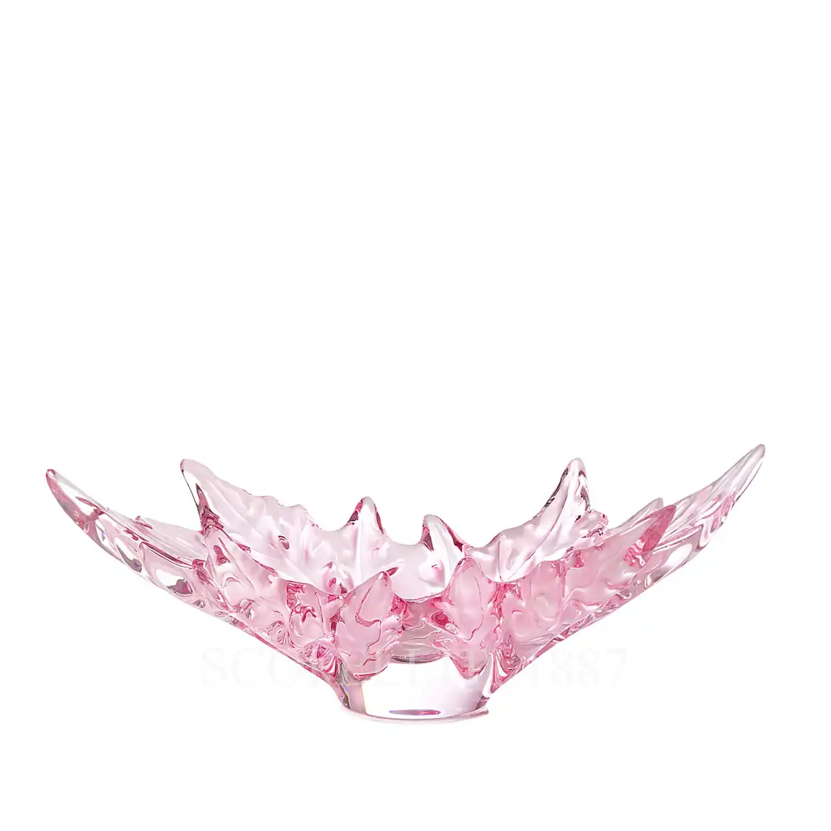 lalique champs-elysees bowl pink luster