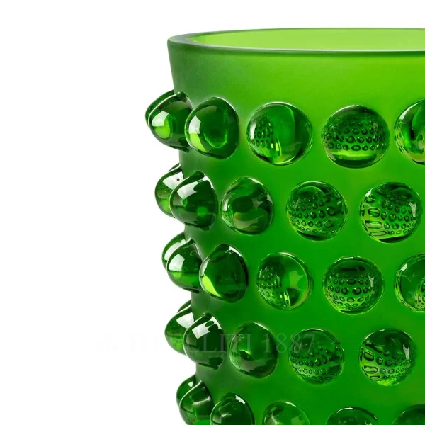 lalique green amazon mossi vase details