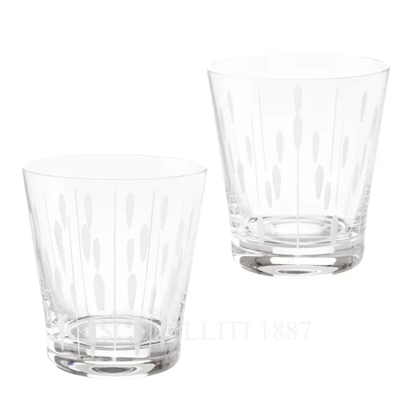 lalique lotus drops dew tumblers