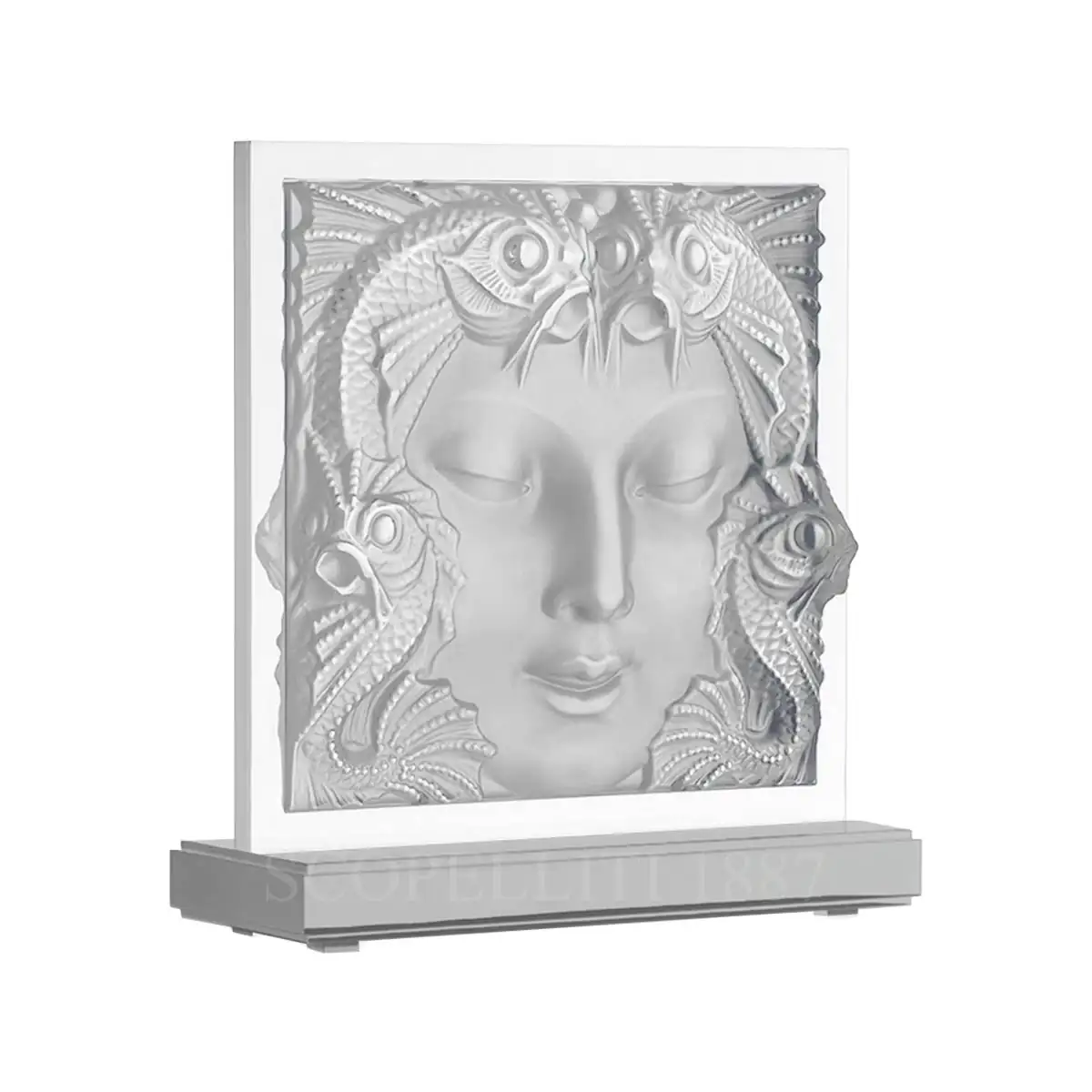 lalique masque de femme lamp