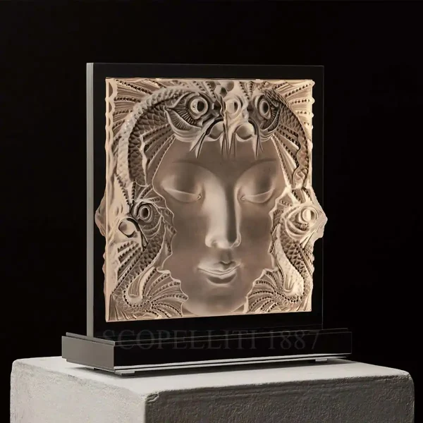 lalique masque de femme table lamp crystal