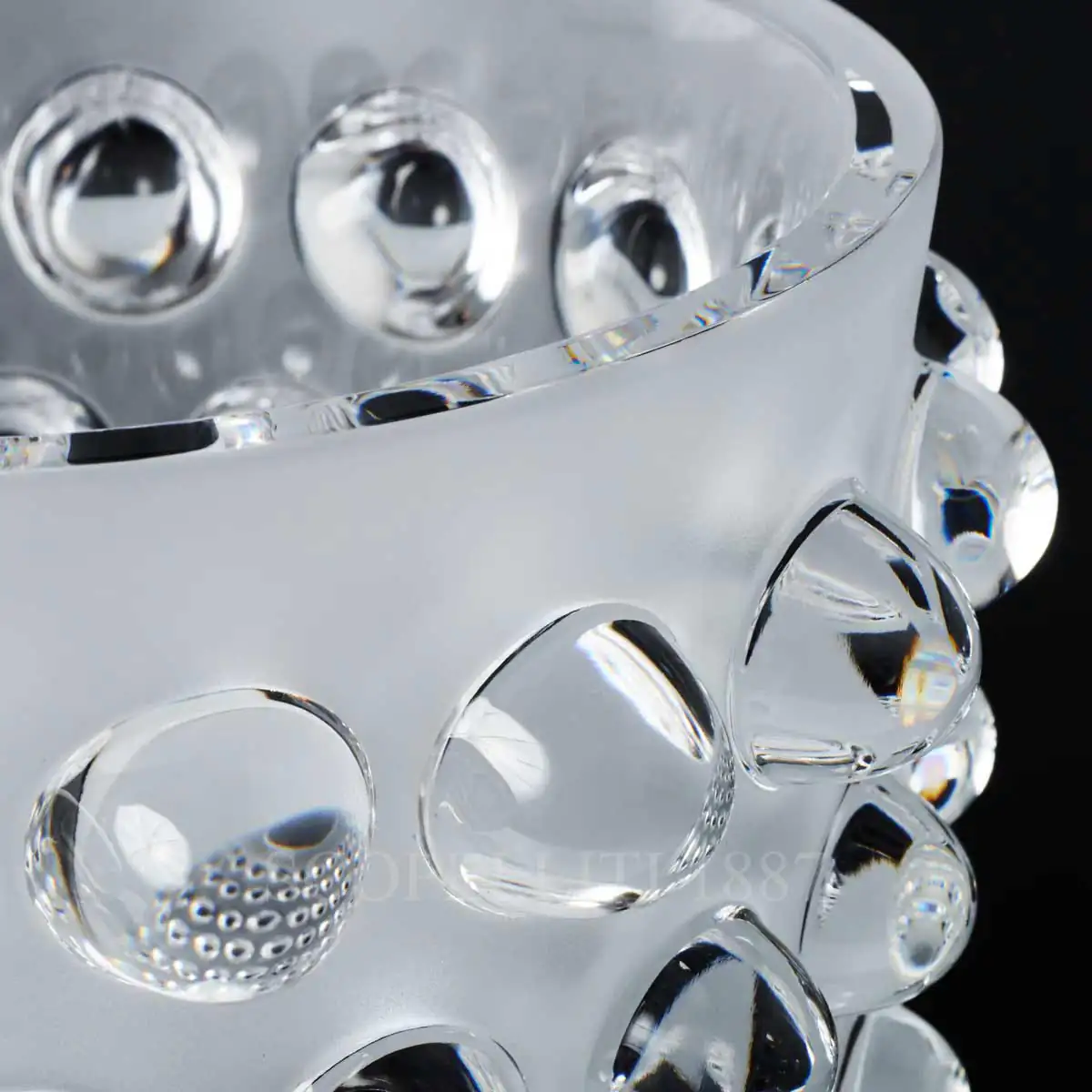 lalique mossi vase clear xxl detail