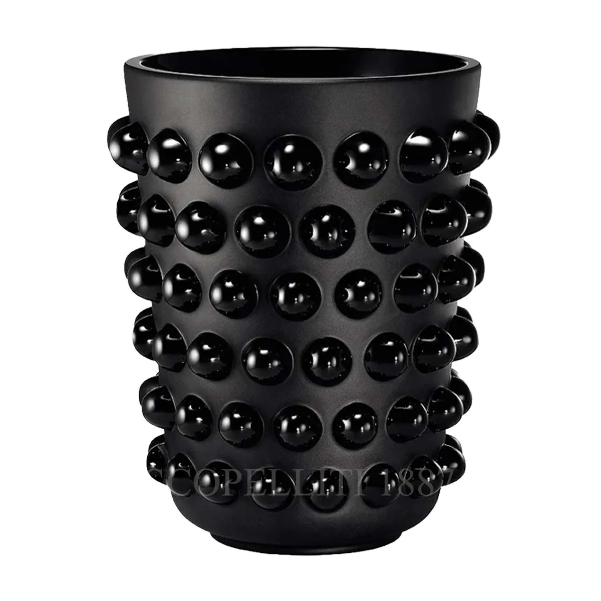 lalique mossi vase black xxl