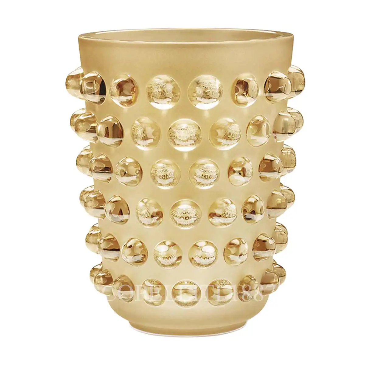 lalique mossi vase gold luster xxl
