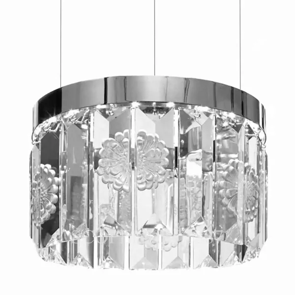 lalique serene chandelier dahlia circular 18 prisms