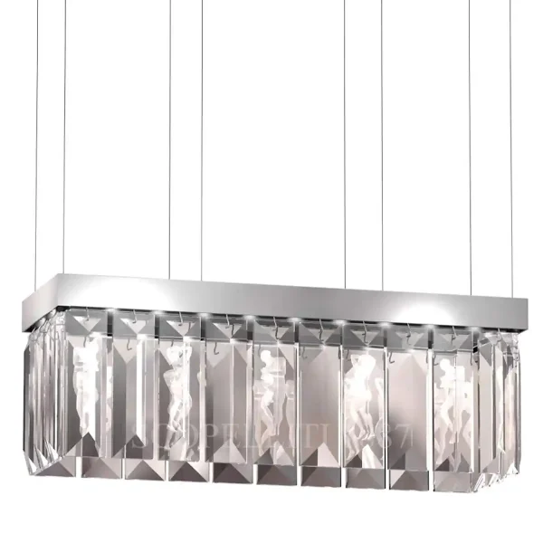 lalique serene chandelier rectangular 26 prisms