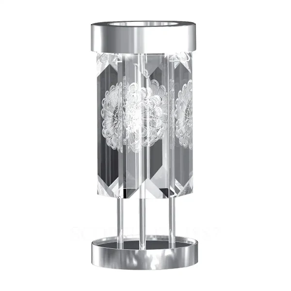 lalique serene table lamp dahlia 6 prisms