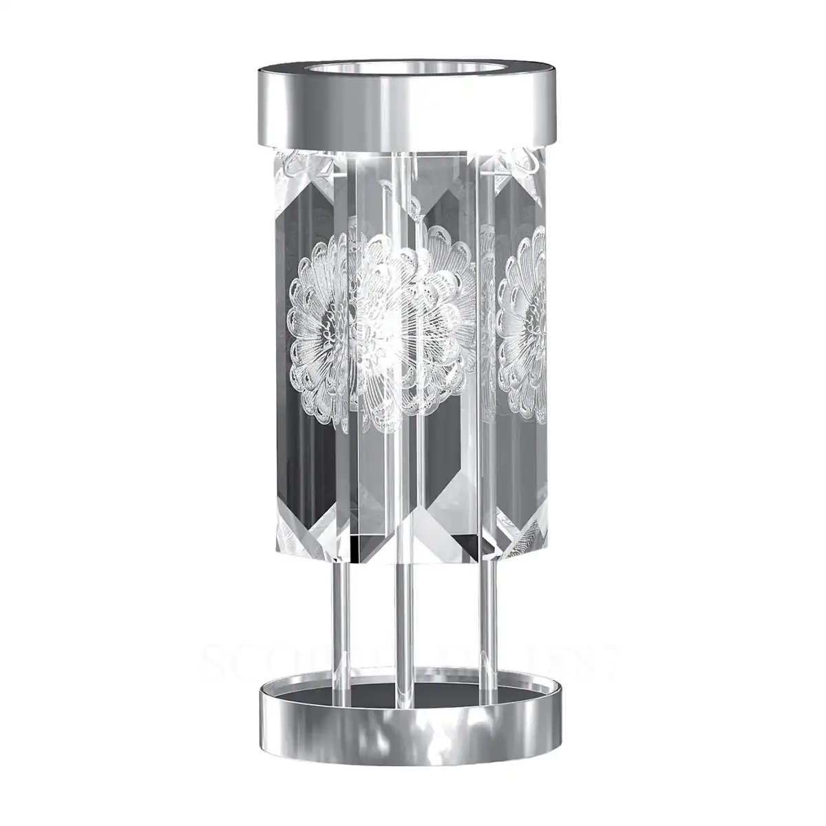 lalique serene table lamp dahlia 6 prisms