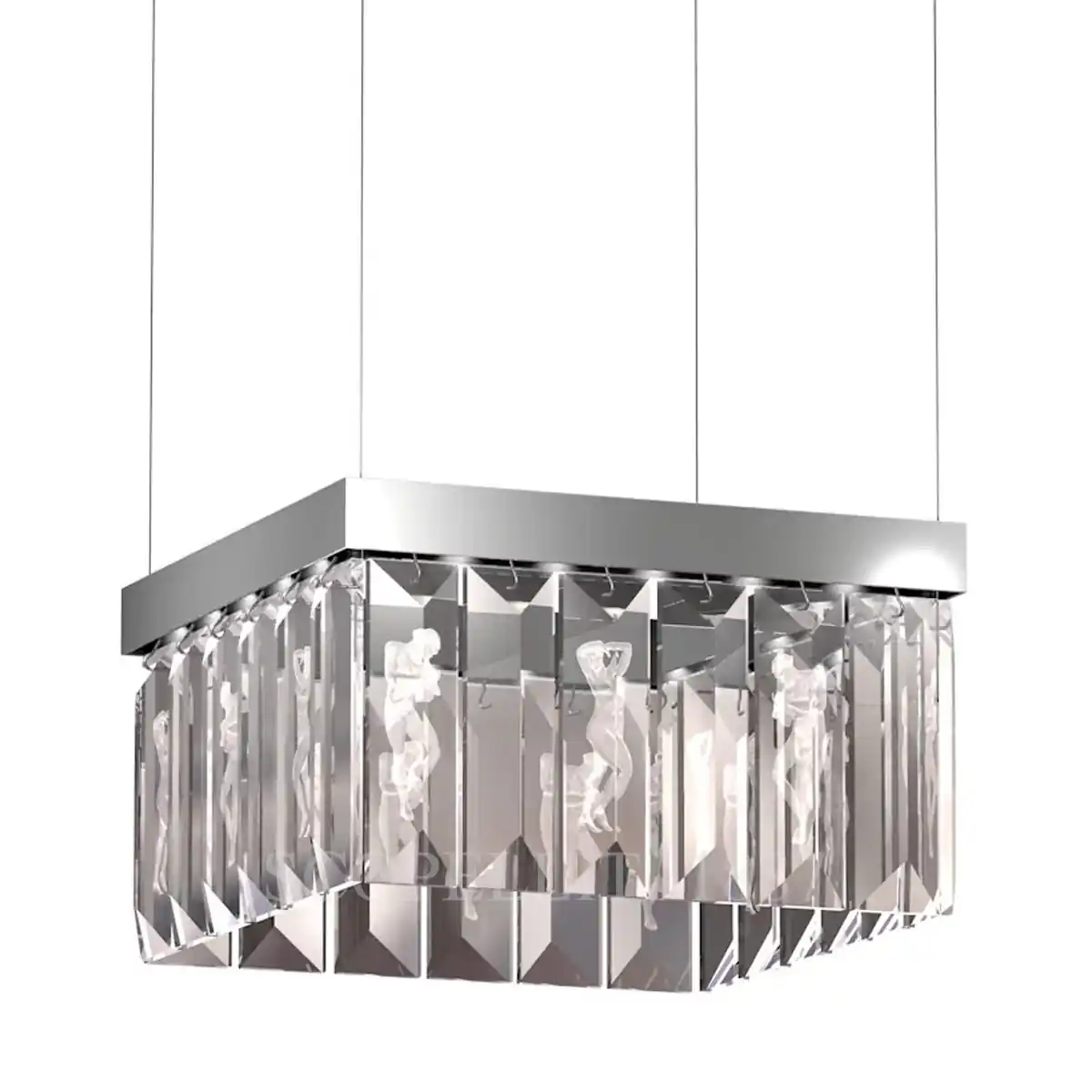 lalique serene chandelier figures square 24 prisms