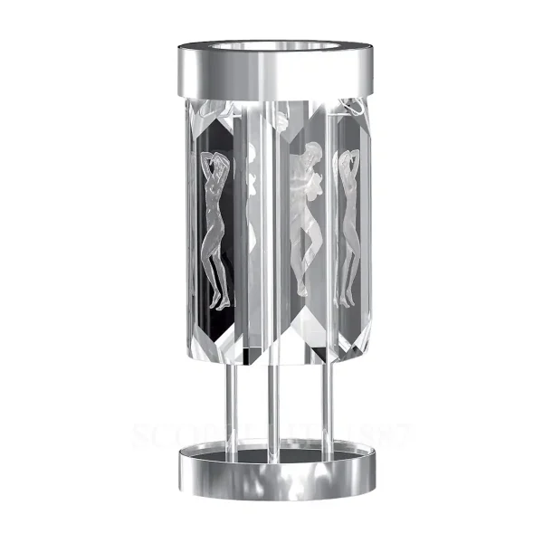 lalique serene table lamp figurines 6 prisms