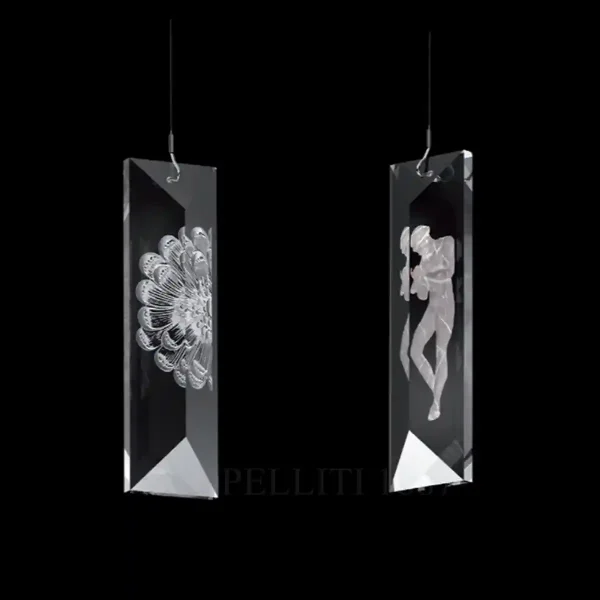 lalique simple prism in clear crystal