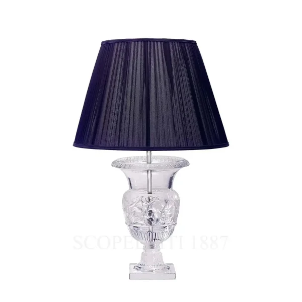 lalique versailles lamp in clear crystal