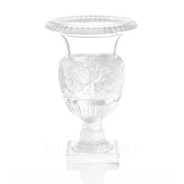lalique versailles vase in clear crystal