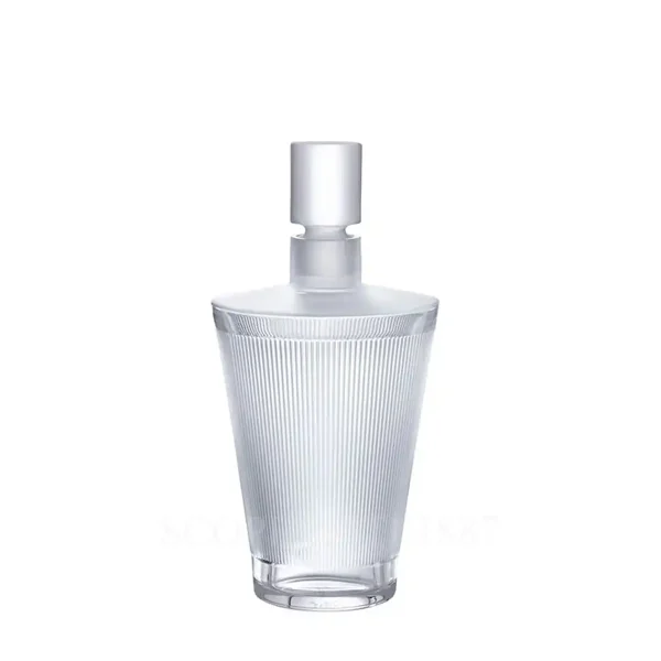 lalique wingen decanter in clear crystal handcrafted in france