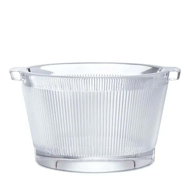 lalique wingen ice bucket in clear crystal