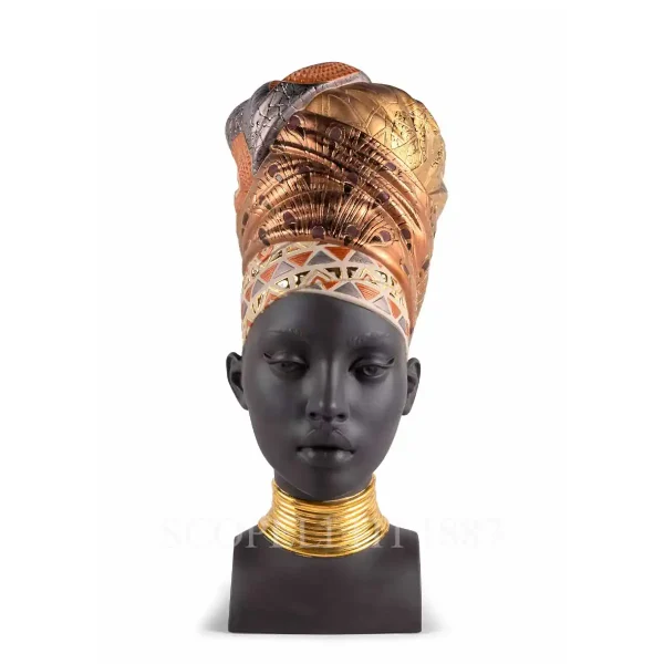 lladro african soul porcelain figurine