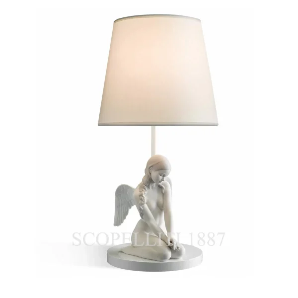 lladro beautiful angel table lamp