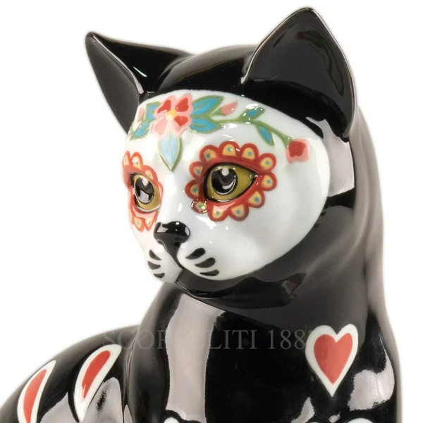 lladro beautiful catrina cat figurine