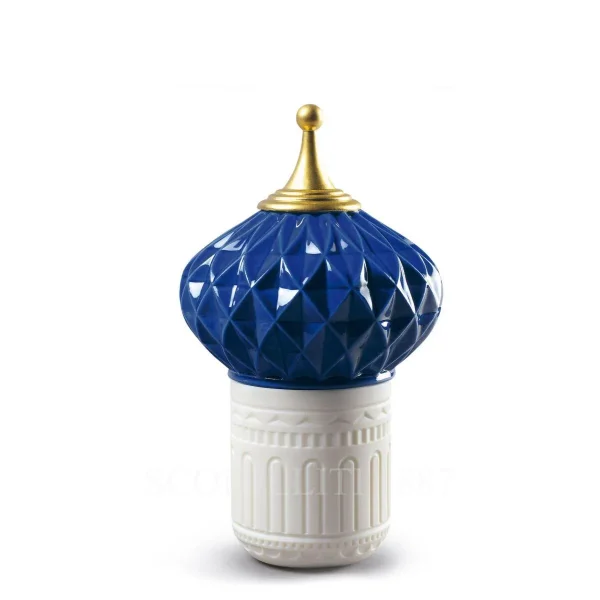 lladro candle blue spire 1001 lights