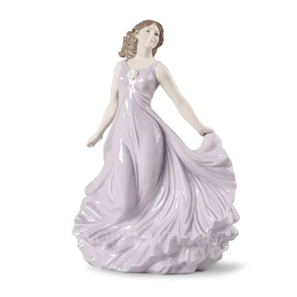 lladro dancing in the wind figurine porcelain