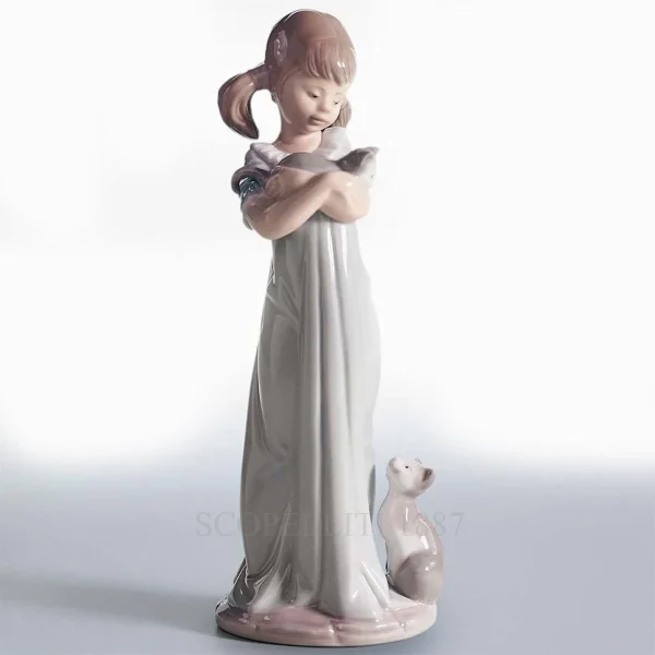 lladro dont forget me figurine porcelain