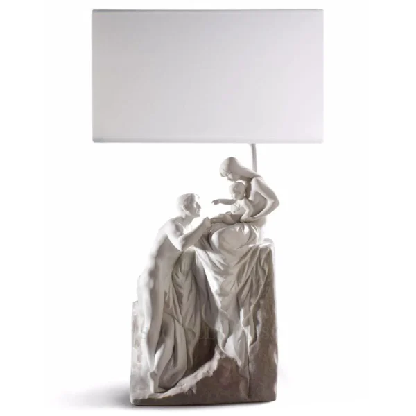 lladro family table lamp
