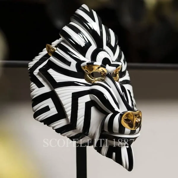 lladro fierce portraits mandrill mask
