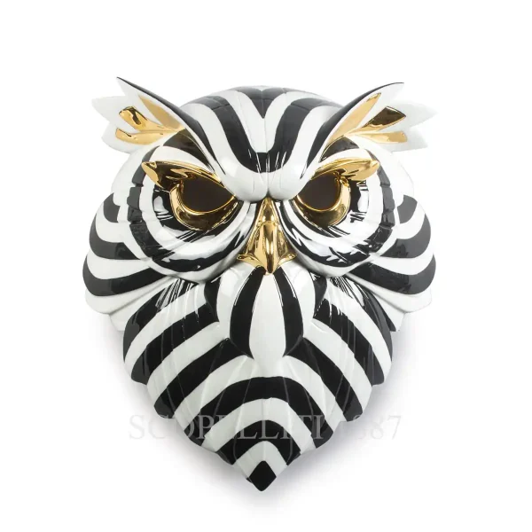 lladro owl mask fierce portraits