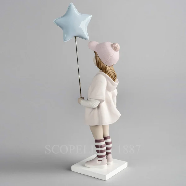 lladro follow your star girl porcelain figurine