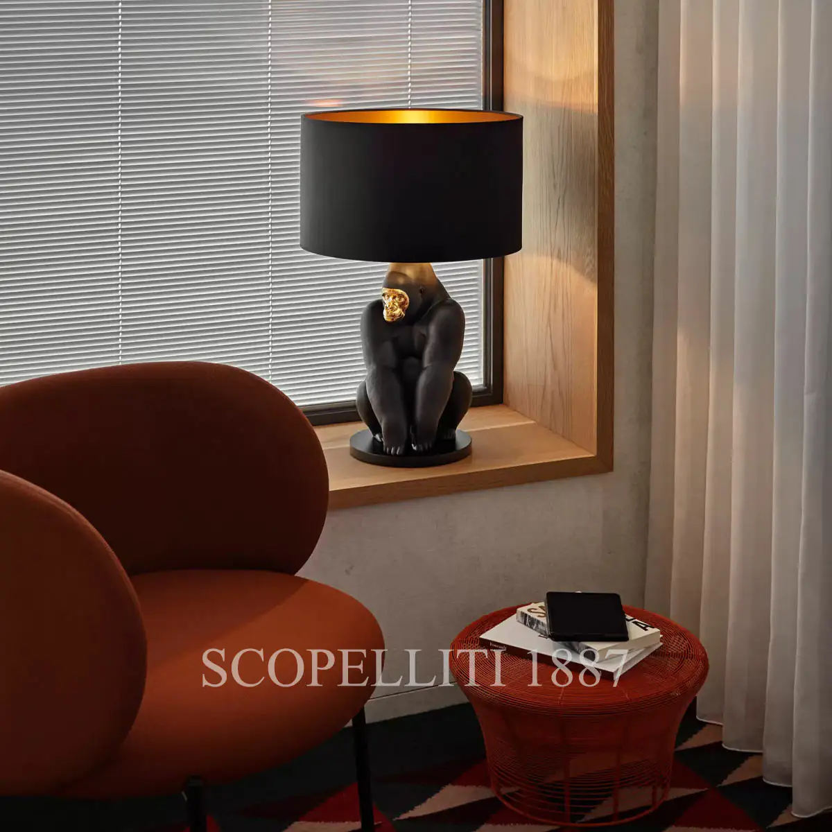lladro gorilla lamp