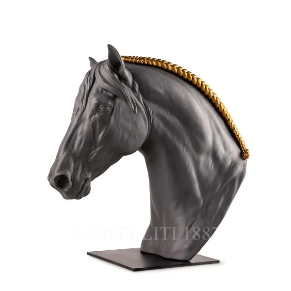 lladro horse head porcelain