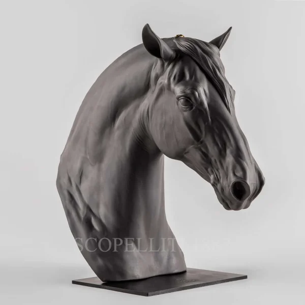 lladro horse head porcelain sculpture