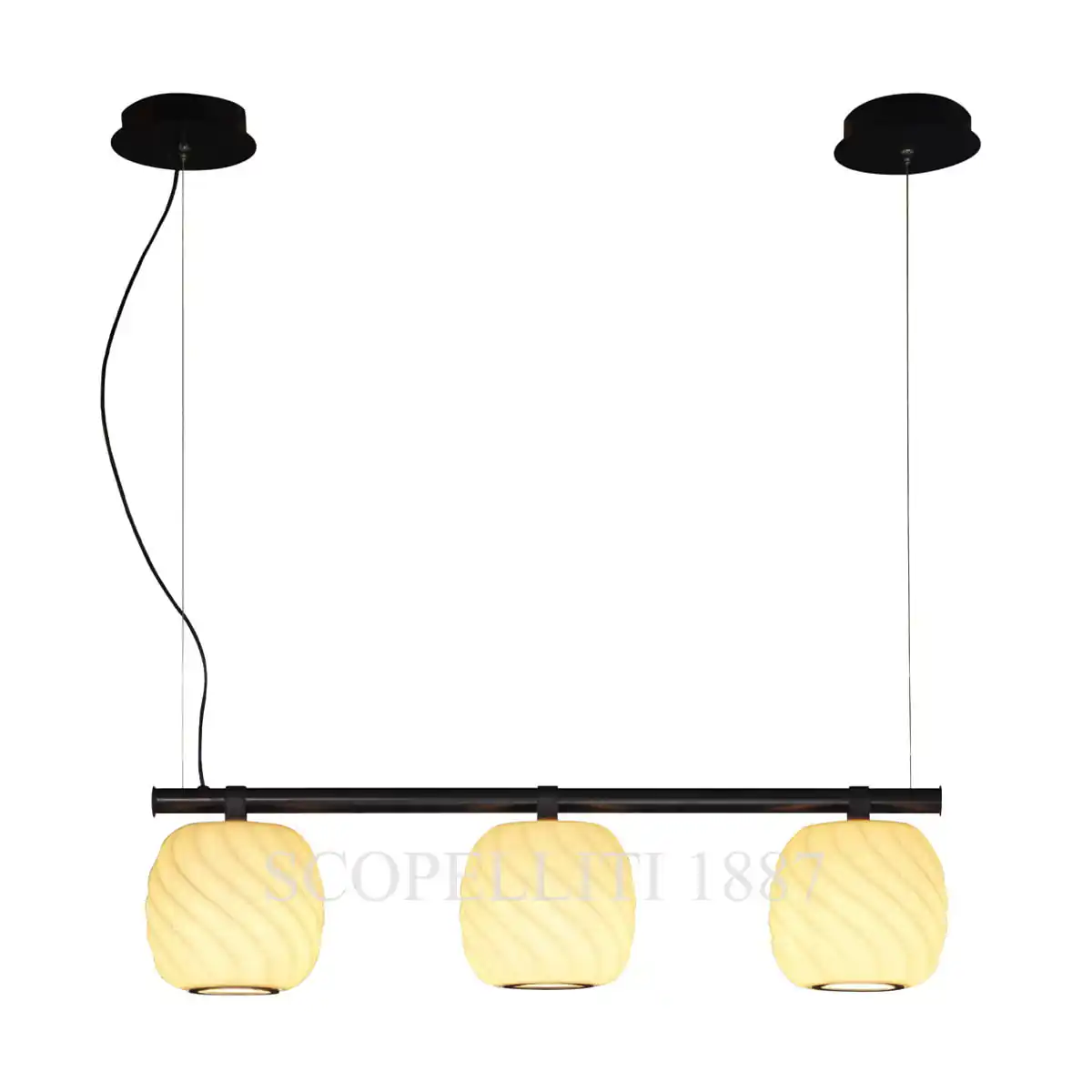 lladro ice cream hanging lamp 3 lights porcelain