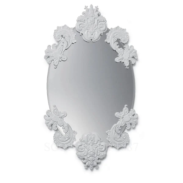 lladro large oval mirror limited edition