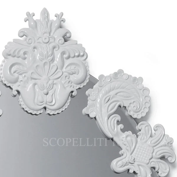lladro large oval mirror limited edition porcelain